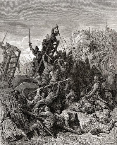 The Siege of Ptolemais, illustration from 
